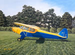 "Plantation Piper" - Sam Lyons - Piper PA-11 Aviation Art